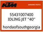 Ktm Oem Part 55431007400 Idling Jet ''40'' New. Price: $19.51.