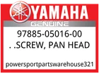 Yamaha Oem Part 97885-05016-00 Screw, Pan Head New. Price: $7.05.