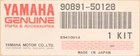 Yamaha Carburetor Slide Kit Part Number 90891-50128-00 New. Price: $23.99.