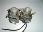 Vintage Yamaha Motorcycle Carburetors Set Used. Price: $125.00.