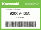 Kawasaki Genuine SCREW,5X18 92009-1655 New. Price: $5.27.