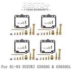 Fit For 81-83 Suzuki & GS650GL 4 X Carb Repair Rebuild Kit New. Price: $10.29.