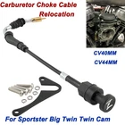 Carburetor Choke Cable Relocation Kit For Harley Sportster Xl 88-06 Big Twin Cam New. Price: $23.99.