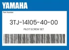 Yamaha Genuine Pilot Screw Set 3TJ-14105-40-00 New. Price: $42.71.