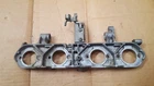 1976 1977 Kawasaki KZ900 Carburetor Main Bracket Stay Plate W/ Cable Used. Price: $40.00.
