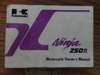 1983 Kawasaki Ninja EX-250 F8 Original Owners Manual Used. Price: $35.00.