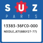 13383-36FC0-000 Suzuki NEEDLE,JET(6BGY27-77) 1338336FC0000, New Genuine Oem Part. Price: $20.58.