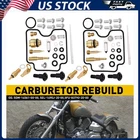 For Yamaha V-star XVS1100A Classic 2000-2009 Carburetor Repair Rebuild Kit New. Price: $21.84.
