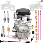 CV40 Carburetor & Choke Cable Replacement For Harley Davidson Dyna Electra New. Price: $117.50.