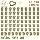 71 Pack Size 40-110 Holley Carburetor Gas Main Jets Kit -us New. Price: $43.81.