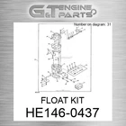 HE146-0437 Float Kit Fits John Deere (surplus Open Box) New. Price: $244.64.